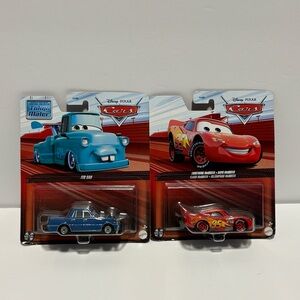 Cars 2-Pack Lightning McQueen & Ito Sam Toy Car Set - Red & Blue